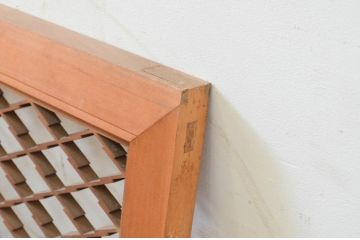 アンティーク建具　上品な和の空間を演出する組子欄間2枚セット(明り取り、明かり取り)(R-069309)