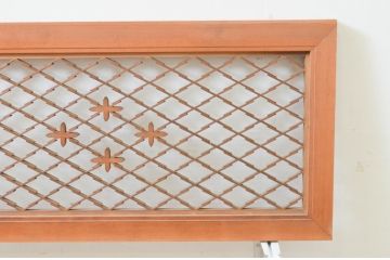 アンティーク建具　上品な和の空間を演出する組子欄間2枚セット(明り取り、明かり取り)(R-069310)
