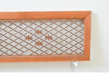 アンティーク建具　上品な和の空間を演出する組子欄間2枚セット(明り取り、明かり取り)(R-069310)