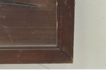 アンティーク建具　かわいらしい千鳥が目を惹く透かし彫り欄間2枚セット(明り取り、明かり取り)(R-069313)