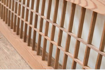 アンティーク建具　和の空間を盛り上げる格子欄間1枚(明り取り、明かり取り)(R-069321)