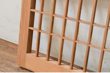 アンティーク建具　和の空間を盛り上げる格子欄間1枚(明り取り、明かり取り)(R-069321)