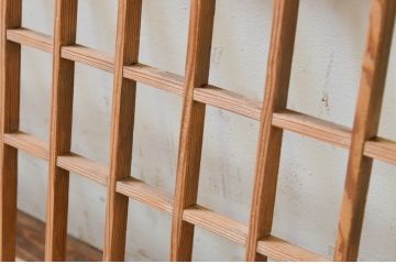 アンティーク建具　和の空間を盛り上げる格子欄間1枚(明り取り、明かり取り)(R-069321)