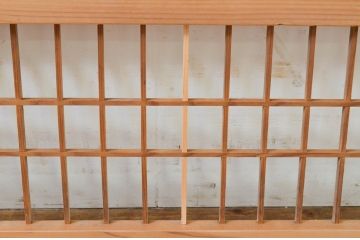 アンティーク建具　和の空間を盛り上げる格子欄間1枚(明り取り、明かり取り)(R-069322)