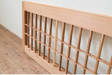 アンティーク建具　和の空間を盛り上げる格子欄間1枚(明り取り、明かり取り)(R-069322)