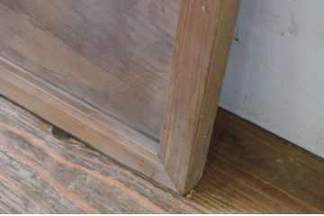 アンティーク建具　和モダンな空間におすすめなかわいらしい松の透かし彫り欄間1枚(明り取り、明かり取り)(R-069339)