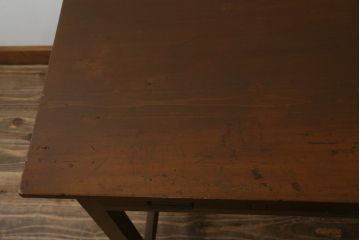 和製アンティーク　ノスタルジックな雰囲気漂うレトロな片袖机(ワークデスク、在宅ワーク、在宅用、勉強机)(R-069344)