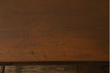 和製アンティーク　ノスタルジックな雰囲気漂うレトロな片袖机(ワークデスク、在宅ワーク、在宅用、勉強机)(R-069344)