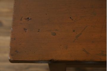 和製アンティーク　ノスタルジックな雰囲気漂うレトロな片袖机(ワークデスク、在宅ワーク、在宅用、勉強机)(R-069344)