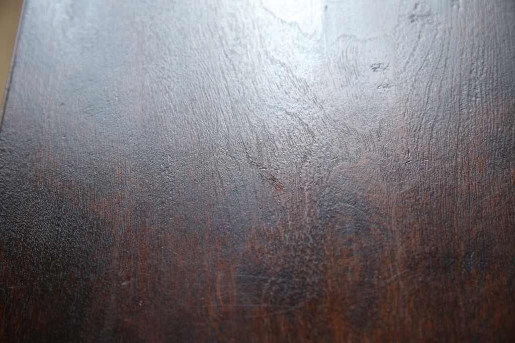 和製ビンテージ　松本民芸家具　♯308型　古びた風合いの木肌がレトロさを醸し出すシックなライティングビューロー　定価約45万円　(R-069345)