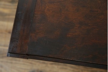 和製ビンテージ　松本民芸家具　♯308型　古びた風合いの木肌がレトロさを醸し出すシックなライティングビューロー　定価約45万円　(R-069345)