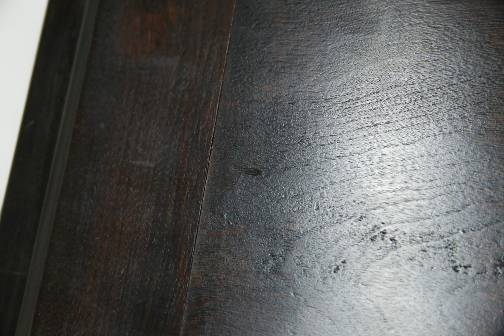 和製ビンテージ　松本民芸家具　♯308型　古びた風合いの木肌がレトロさを醸し出すシックなライティングビューロー　定価約45万円　(R-069345)