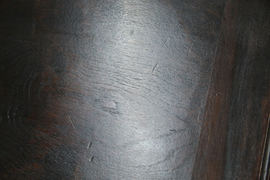 和製ビンテージ　松本民芸家具　♯308型　古びた風合いの木肌がレトロさを醸し出すシックなライティングビューロー　定価約45万円　(R-069345)