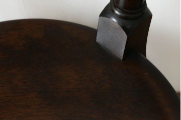 中古　美品　松本民芸家具　凝った装飾が素敵な南京小椅子(板座チェア、イス、いす、ダイニングチェア)(R-069347)