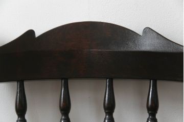 中古　美品　松本民芸家具　16型スピンドルチェア　ゆったりと座れるダイニングチェア(板座チェア、椅子、イス)(R-069348)