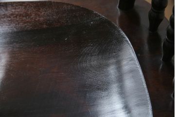 中古　美品　松本民芸家具　16型スピンドルチェア　ゆったりと座れるダイニングチェア(板座チェア、椅子、イス)(R-069348)