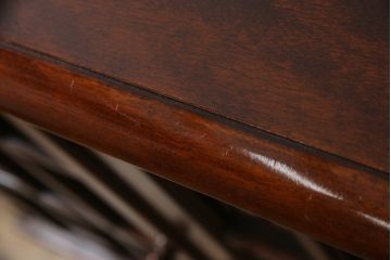 中古　美品　九州民芸家具　シックな色合いとクラシカルな佇まいが美しいサイドキャビネット(サイドボード、ブックケース、書棚、本棚、本箱、戸棚、収納棚)(R-069349)