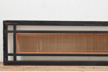 アンティーク建具　上質な和の雰囲気を高める筬(オサ)欄間1枚(明り取り、明かり取り、オサランマ)(R-069361)