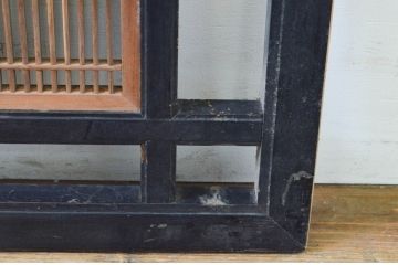アンティーク建具　上質な和の雰囲気を高める筬(オサ)欄間1枚(明り取り、明かり取り、オサランマ)(R-069361)