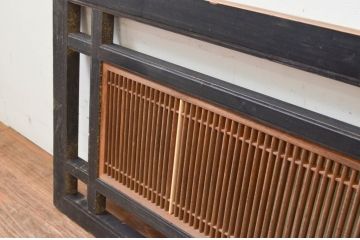 アンティーク建具　上質な和の雰囲気を高める筬(オサ)欄間1枚(明り取り、明かり取り、オサランマ)(R-069361)