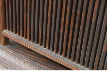 アンティーク建具　品のある空間を演出する筬(オサ)欄間1枚(明り取り、明かり取り、オサランマ)(R-069362)