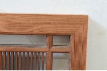 アンティーク建具　品のある空間を演出する筬(オサ)欄間1枚(明り取り、明かり取り、オサランマ)(R-069362)