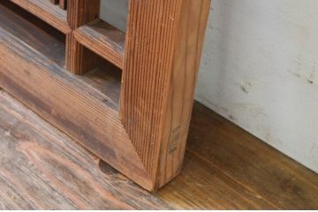 アンティーク建具　品のある空間を演出する筬(オサ)欄間1枚(明り取り、明かり取り、オサランマ)(R-069362)