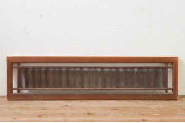 アンティーク建具　品のある空間を演出する筬(オサ)欄間1枚(明り取り、明かり取り、オサランマ)(R-069362)