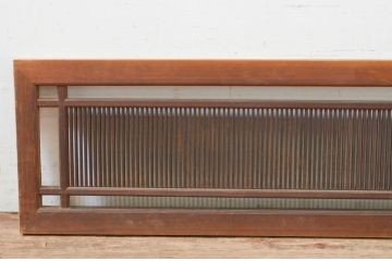 アンティーク建具　品のある空間を演出する筬(オサ)欄間1枚(明り取り、明かり取り、オサランマ)(R-069362)