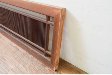 アンティーク建具　品のある空間を演出する筬(オサ)欄間1枚(明り取り、明かり取り、オサランマ)(R-069362)