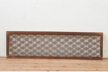 アンティーク建具　落ち着いた和の空間を演出する組子欄間1枚(明り取り、明かり取り)(R-069367)