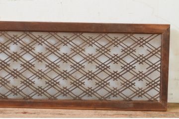 アンティーク建具　落ち着いた和の空間を演出する組子欄間1枚(明り取り、明かり取り)(R-069367)