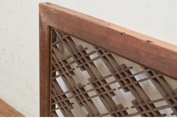 アンティーク建具　落ち着いた和の空間を演出する組子欄間1枚(明り取り、明かり取り)(R-069367)