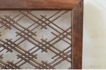 アンティーク建具　落ち着いた和の空間を演出する組子欄間1枚(明り取り、明かり取り)(R-069367)