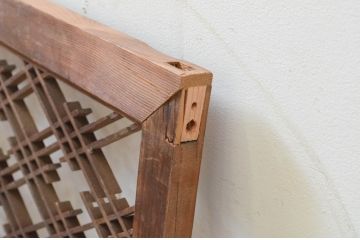 アンティーク建具　落ち着いた和の空間を演出する組子欄間1枚(明り取り、明かり取り)(R-069367)
