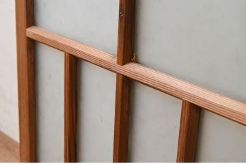 アンティーク建具　大正ロマンなお部屋作りにおすすめなガラス窓2枚セット(引き戸、ガラス戸)(R-069368)