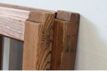 アンティーク建具　大正ロマンなお部屋作りにおすすめなガラス窓2枚セット(引き戸、ガラス戸)(R-069368)
