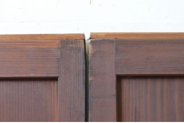 アンティーク建具　和モダンな空間作りにおすすめな障子帯戸4枚セット(引き戸、障子戸)(R-069370)
