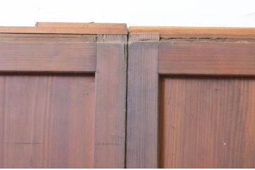 アンティーク建具　和モダンな空間作りにおすすめな障子帯戸4枚セット(引き戸、障子戸)(R-069370)