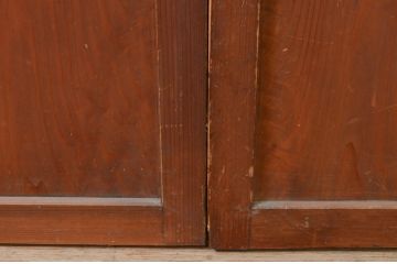 アンティーク建具　和モダンな空間作りにおすすめな障子帯戸4枚セット(引き戸、障子戸)(R-069370)