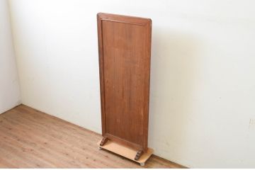 和製アンティーク　横桟　レトロな雰囲気が漂う縦型衝立て(パーテーション、仕切り、つい立て)(R-069373)