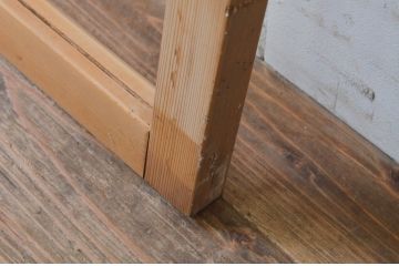 アンティーク建具　レトロな雰囲気を醸し出すガラス欄間1枚(明り取り、明かり取り)(R-069405)