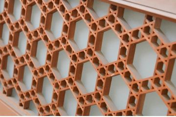 アンティーク建具　片面ガラス　華やかな空間を演出する組子欄間1枚(明り取り、明かり取り)(R-069408)