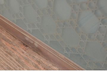 アンティーク建具　片面ガラス　華やかな空間を演出する組子欄間1枚(明り取り、明かり取り)(R-069408)