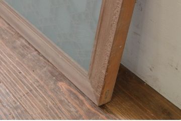 アンティーク建具　片面ガラス　華やかな空間を演出する組子欄間1枚(明り取り、明かり取り)(R-069408)
