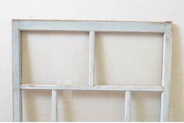 アンティーク建具　ペイント仕上げ限定　大正ロマン　レトロな空間作りにおすすめなペイントガラス窓1枚(引き戸、ガラス戸)(R-069410)