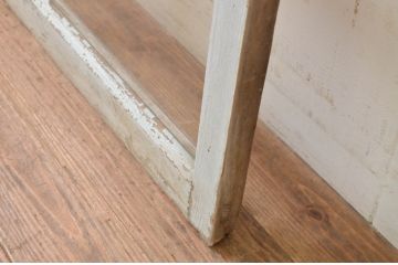 アンティーク建具　ペイント仕上げ限定　大正ロマン　レトロな空間作りにおすすめなペイントガラス窓1枚(引き戸、ガラス戸)(R-069410)