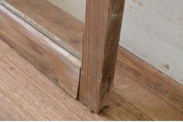 アンティーク建具　ペイント仕上げ限定　大正ロマン　レトロな空間作りにおすすめなペイントガラス窓1枚(引き戸、ガラス戸)(R-069410)
