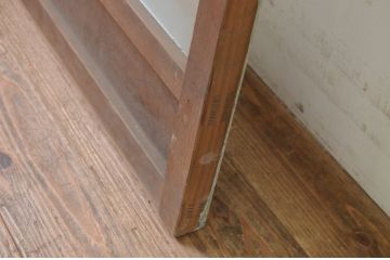 アンティーク建具　ペイント仕上げ限定　大正ロマン　どこか懐かしい雰囲気を醸し出すペイントガラス窓1枚(FIX、フィックス、嵌め殺し)(R-069411)