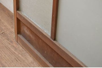 アンティーク建具　ペイント仕上げ限定　大正ロマン　どこか懐かしい雰囲気を醸し出すペイントガラス窓1枚(FIX、フィックス、嵌め殺し)(R-069412)